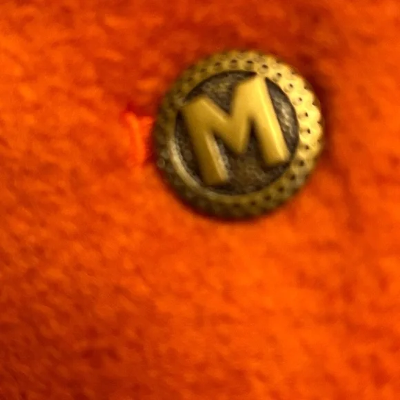 Bob Mackie Wearable Art Coat buttons NWT  1X burnt soft dead stock - Picture 6 of 11